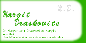 margit draskovits business card